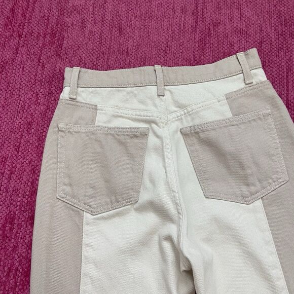 Reformation Cynthia Tonal Reworked High Rise Straight Jeans Clay Wash Size 26 - Picture 6 of 13